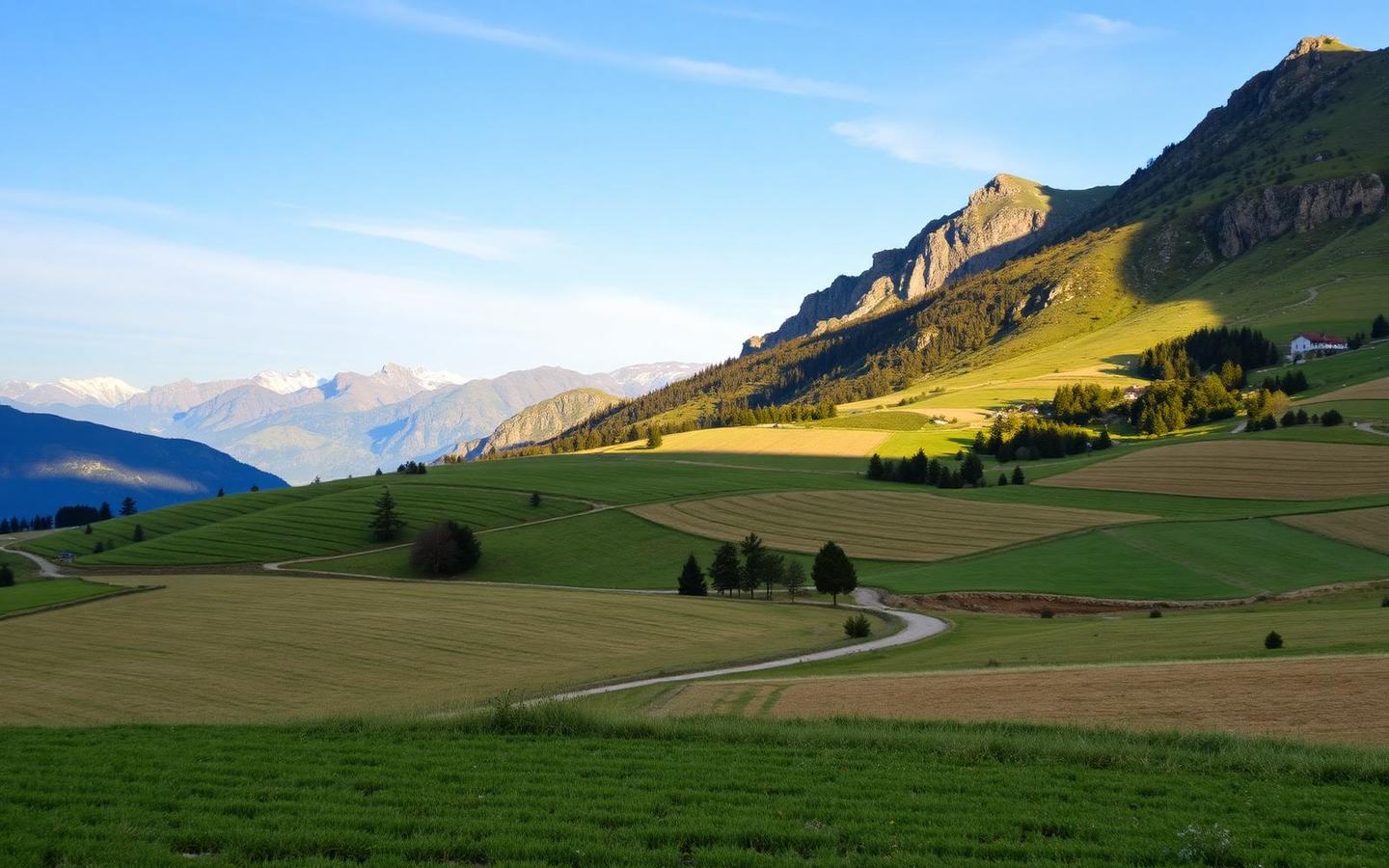 Altopiano del Fucino coltivato in Marsica, Abruzzo