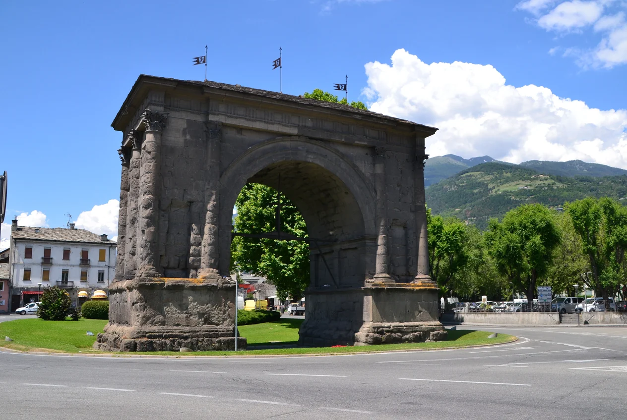 Aosta: veduta della città