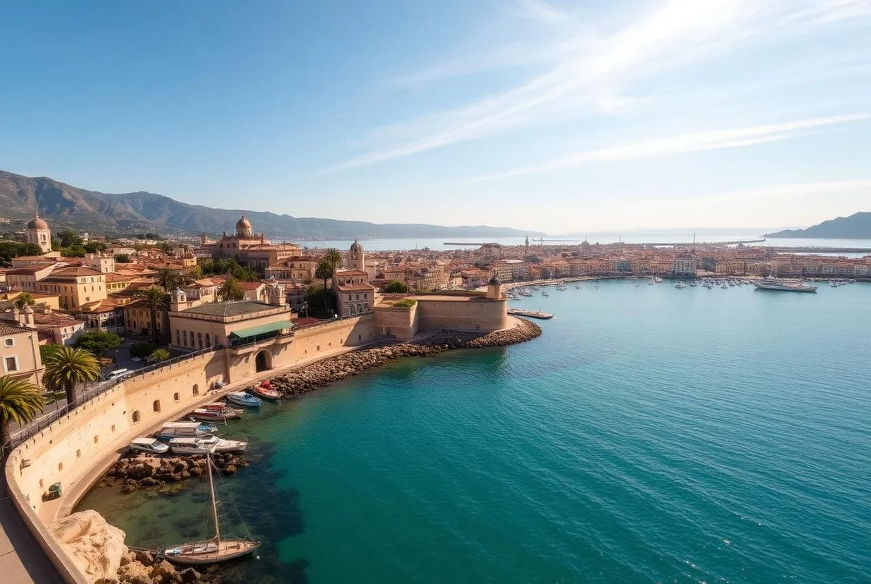 Le mura e il porto di Alghero sulla Riviera del Corallo