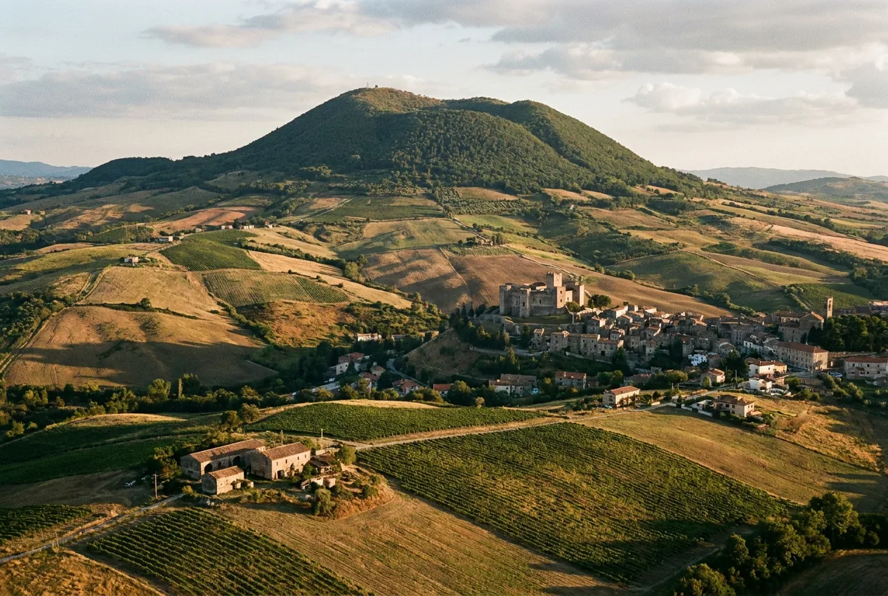 Vigneti di Aglianico sulle pendici del Monte Vulture in Basilicata