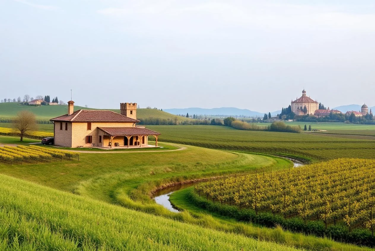 Il centro storico di Mantova affacciato sui laghi formati dal Mincio
