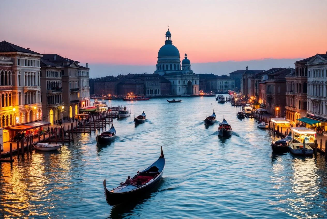 Un bacaro veneziano con ombre di vino e piccoli antipasti di pesce lagunare