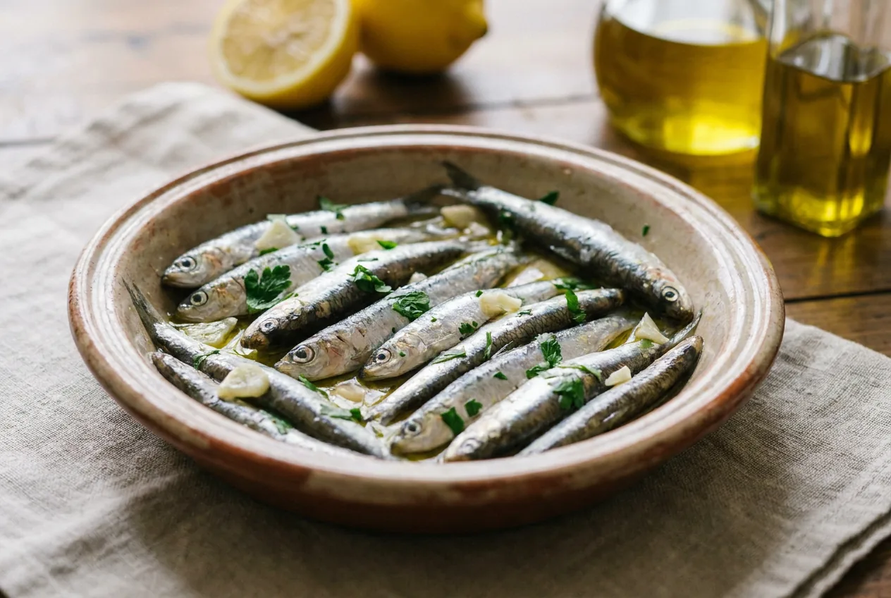 Acciughe al limone — Antipasti