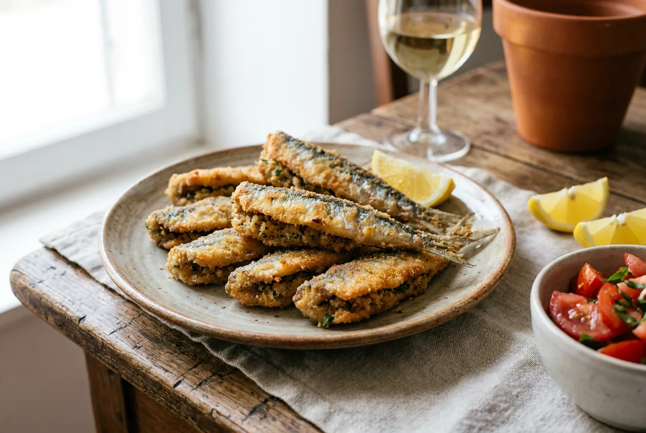 Acciughe ripiene alla ligure — Secondi piatti