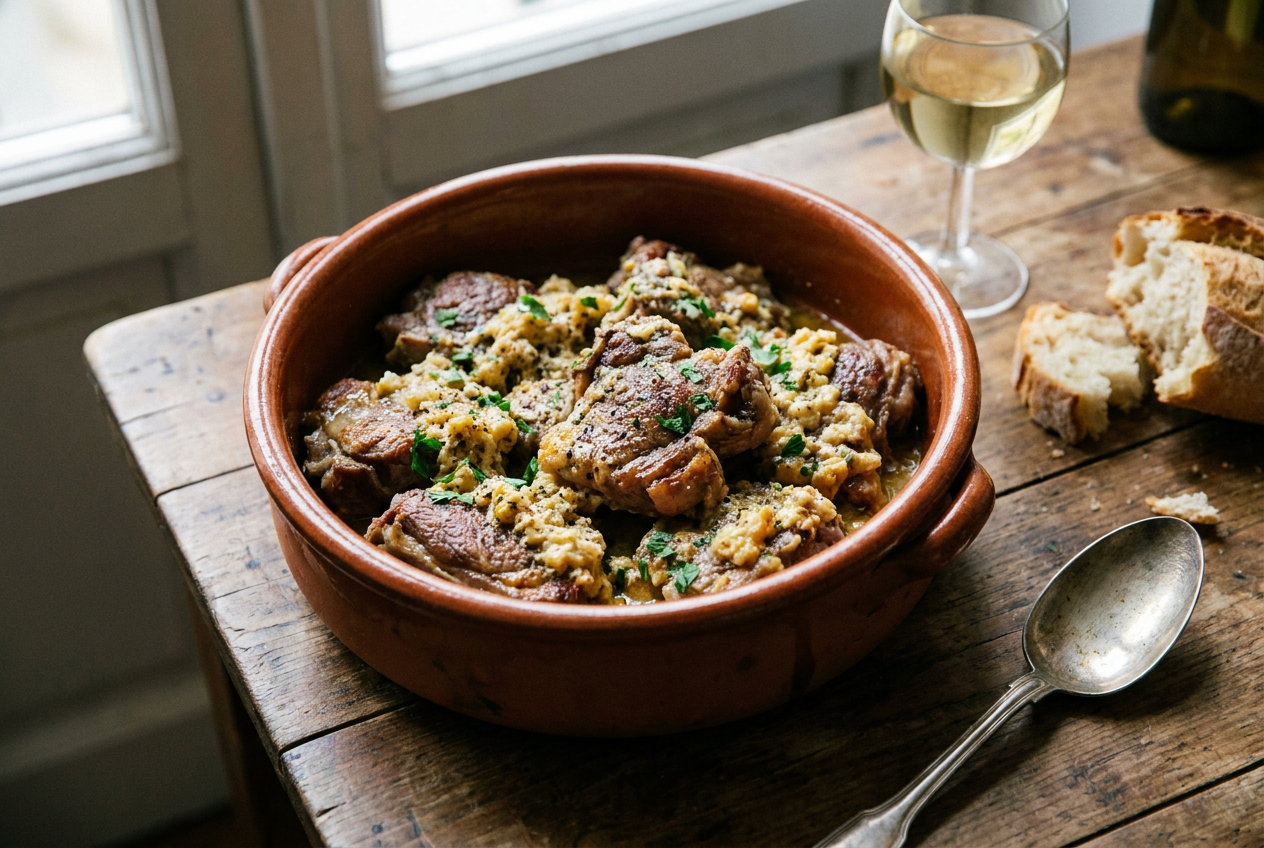 Agnello cacio e uova — Secondi piatti