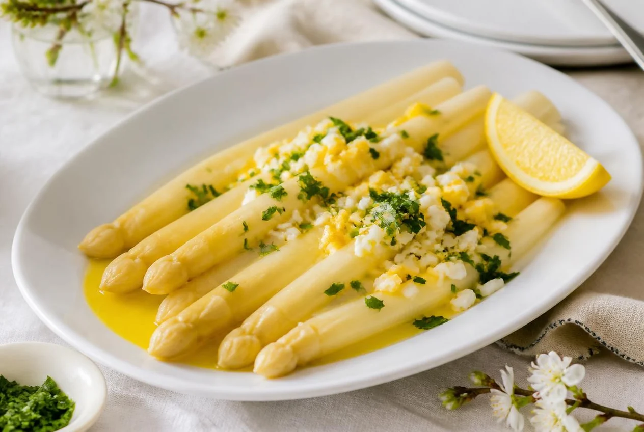 Asparagi bianchi di Terlano al burro fuso — Antipasti