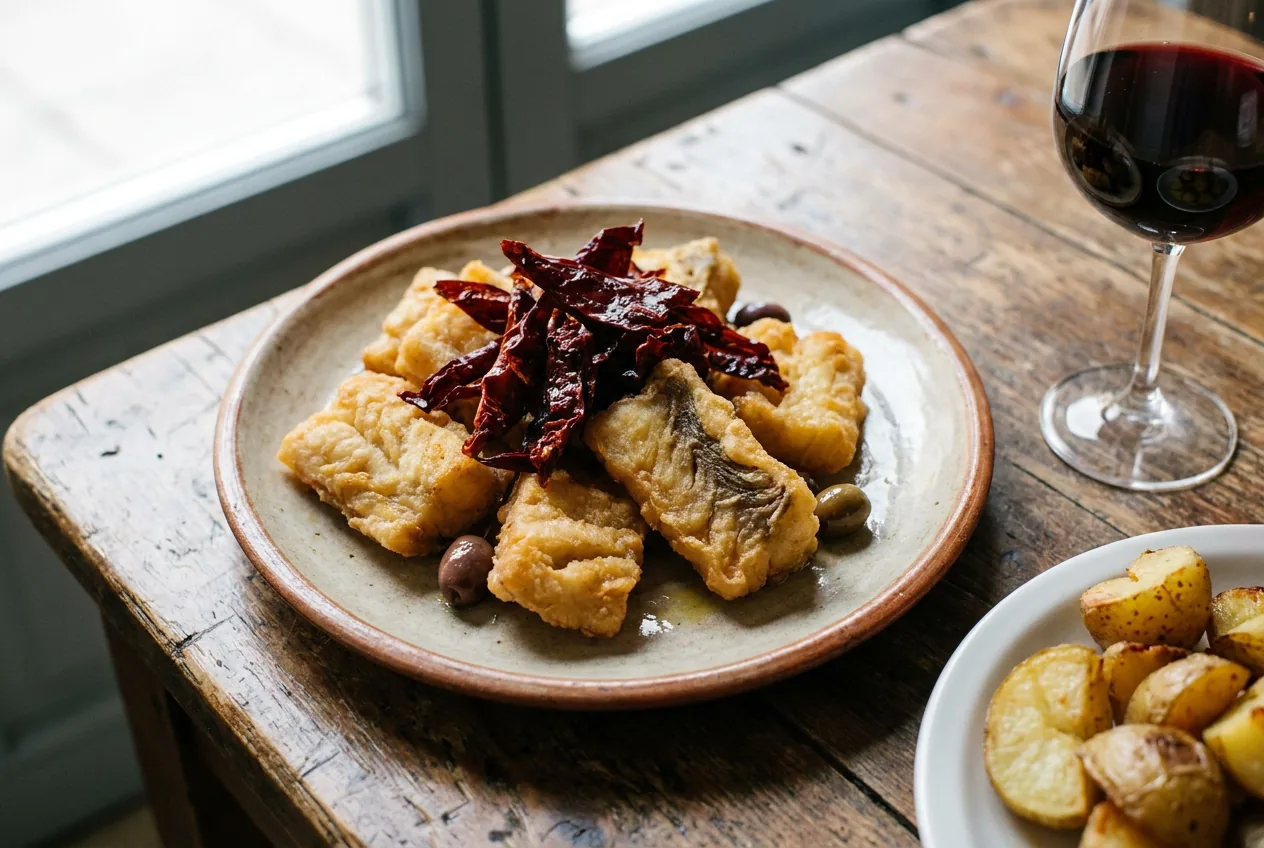 Baccalà alla lucana con peperoni cruschi