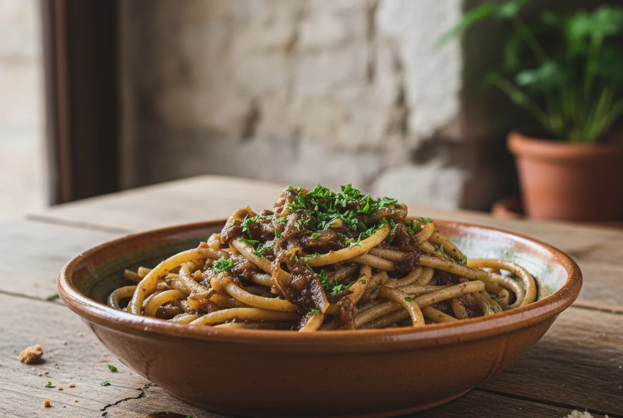 Bigoli in salsa — Primi piatti