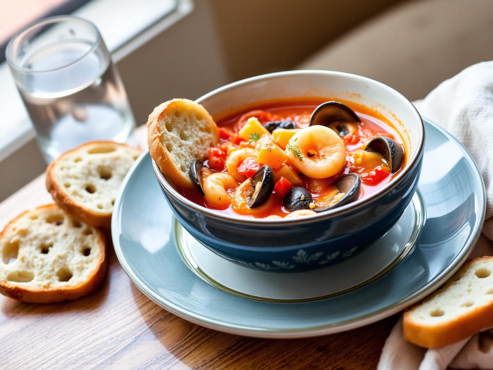 Brodetto vastese di pesce misto in tegame di coccio abruzzese