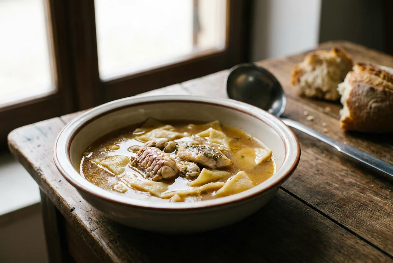 Brodo di pesce alla marchigiana — Primi piatti
