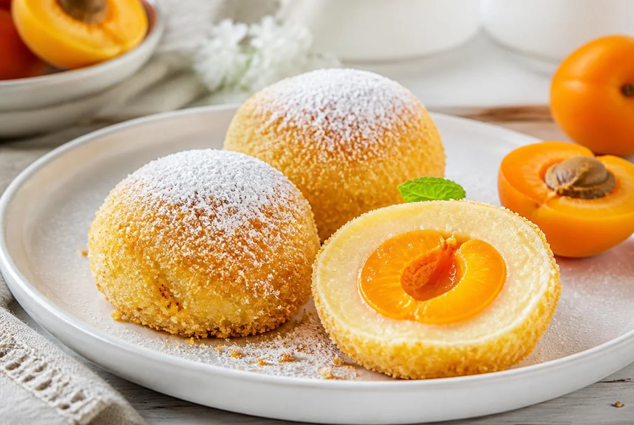 Canederli dolci di albicocche (Marillenknödel)