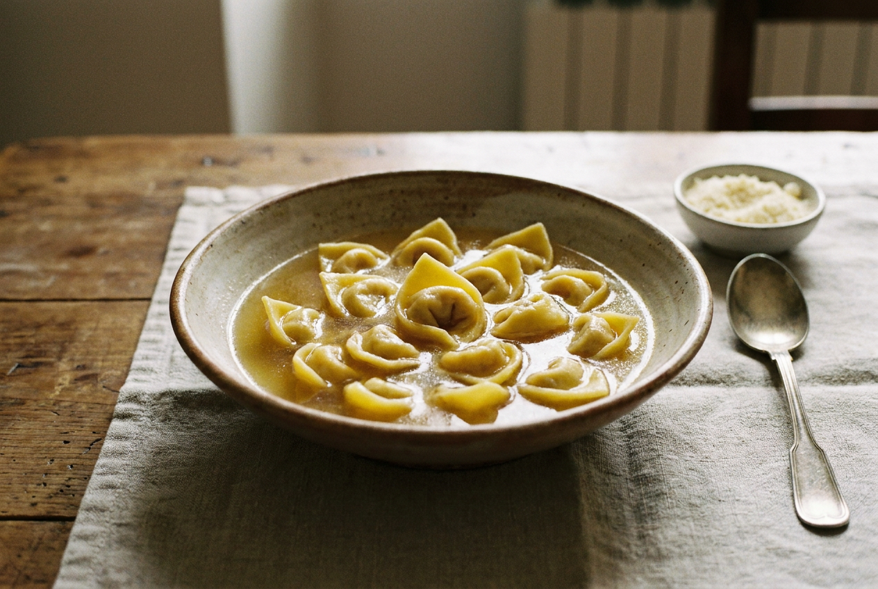 Cappelletti romagnoli in brodo — Primi piatti