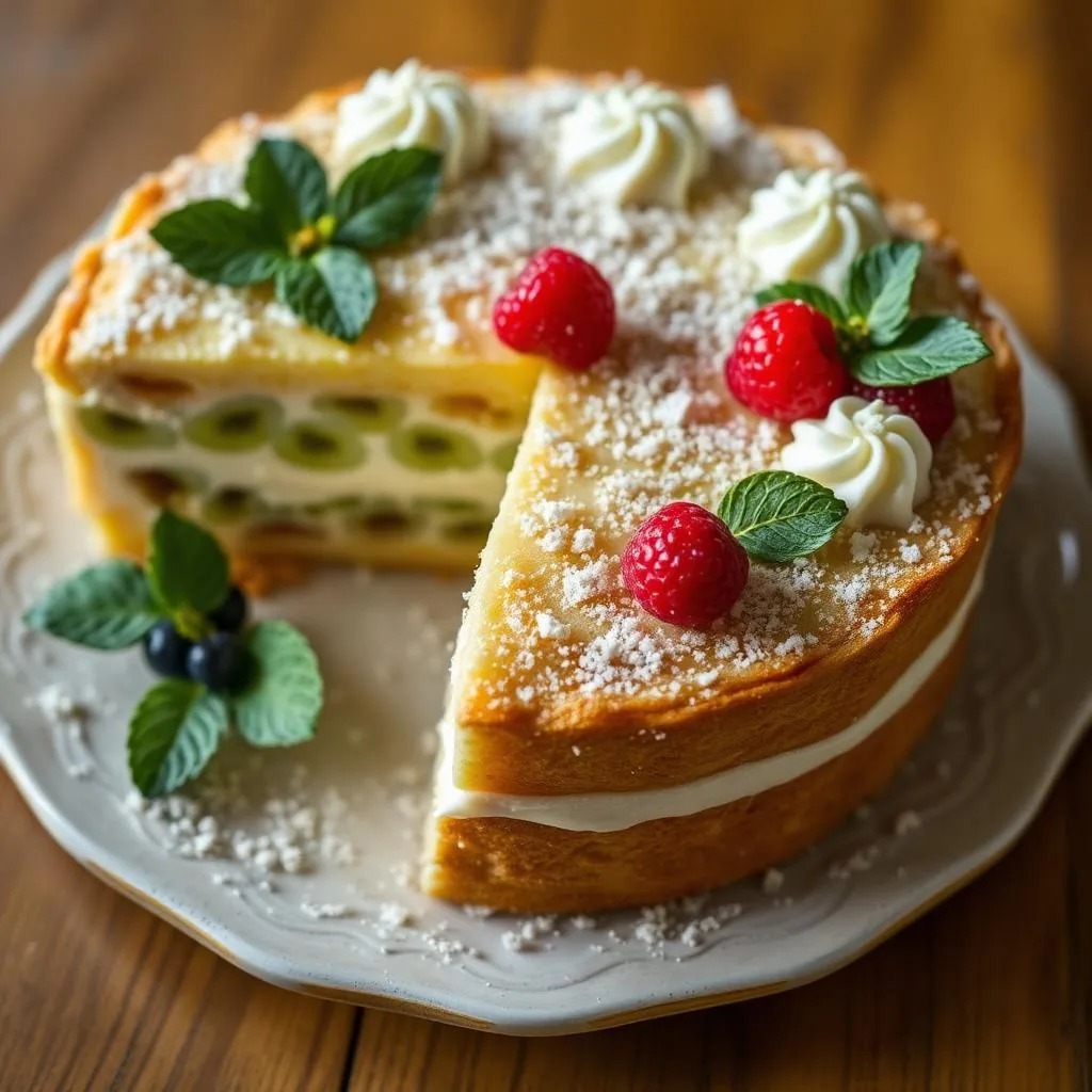 Cassata siciliana palermitana con ricotta di pecora, marzapane e frutta candita