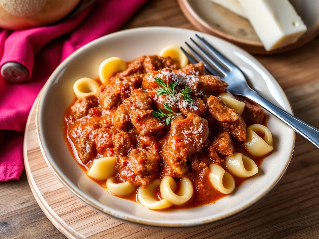 Cavatelli pugliesi con ragù di agnello