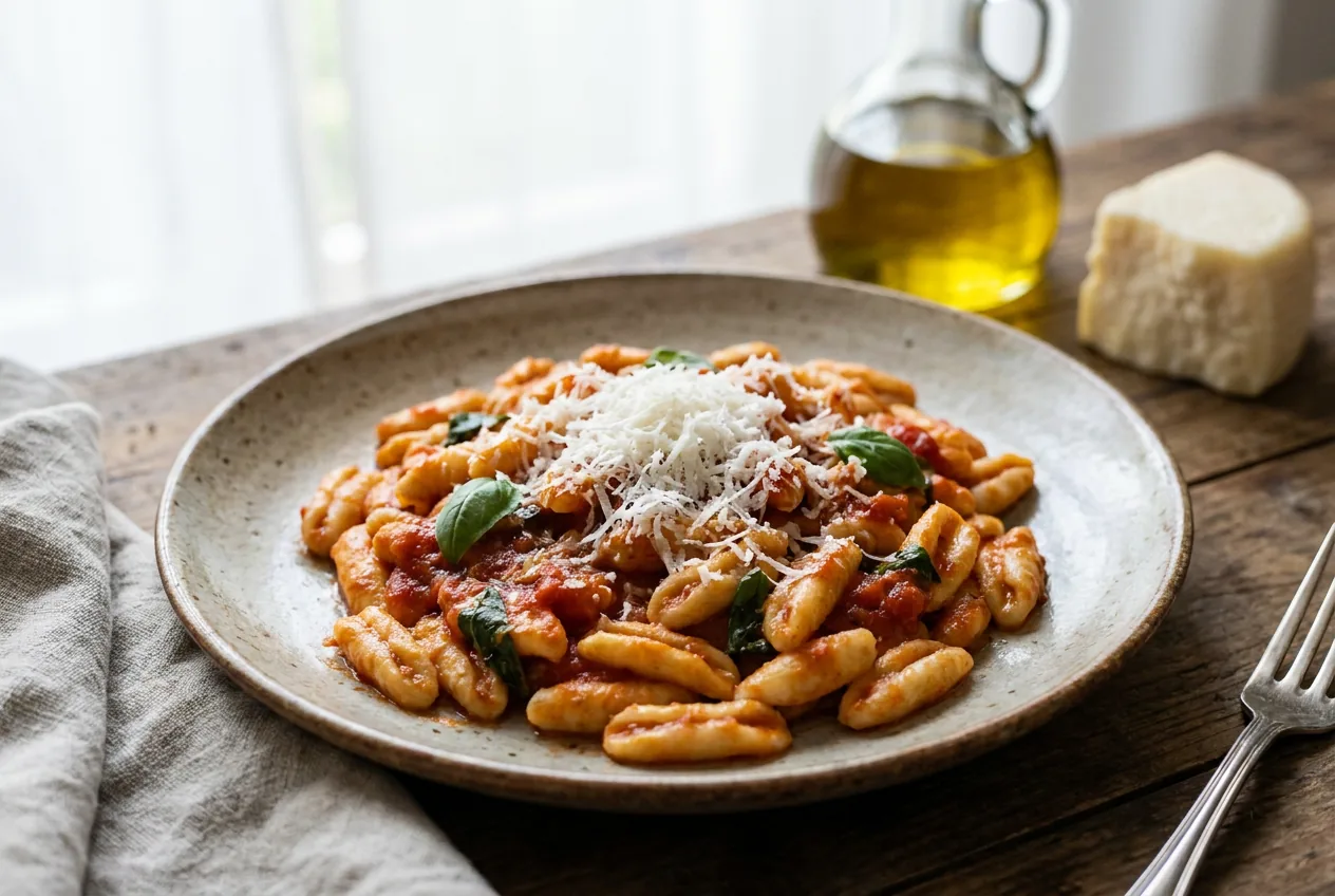 Cavatelli con sugo e cacioricotta — Primi piatti
