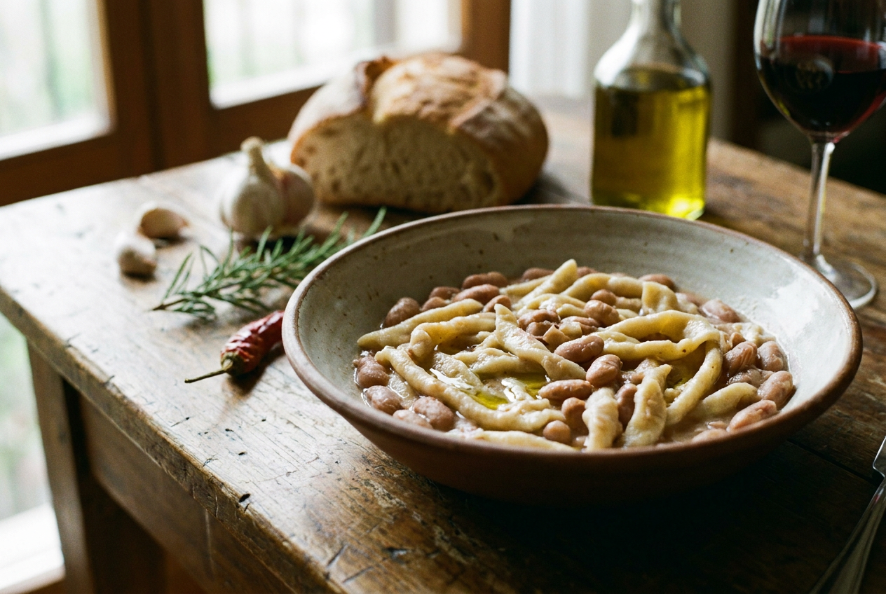 Cazzarielli e fagioli
