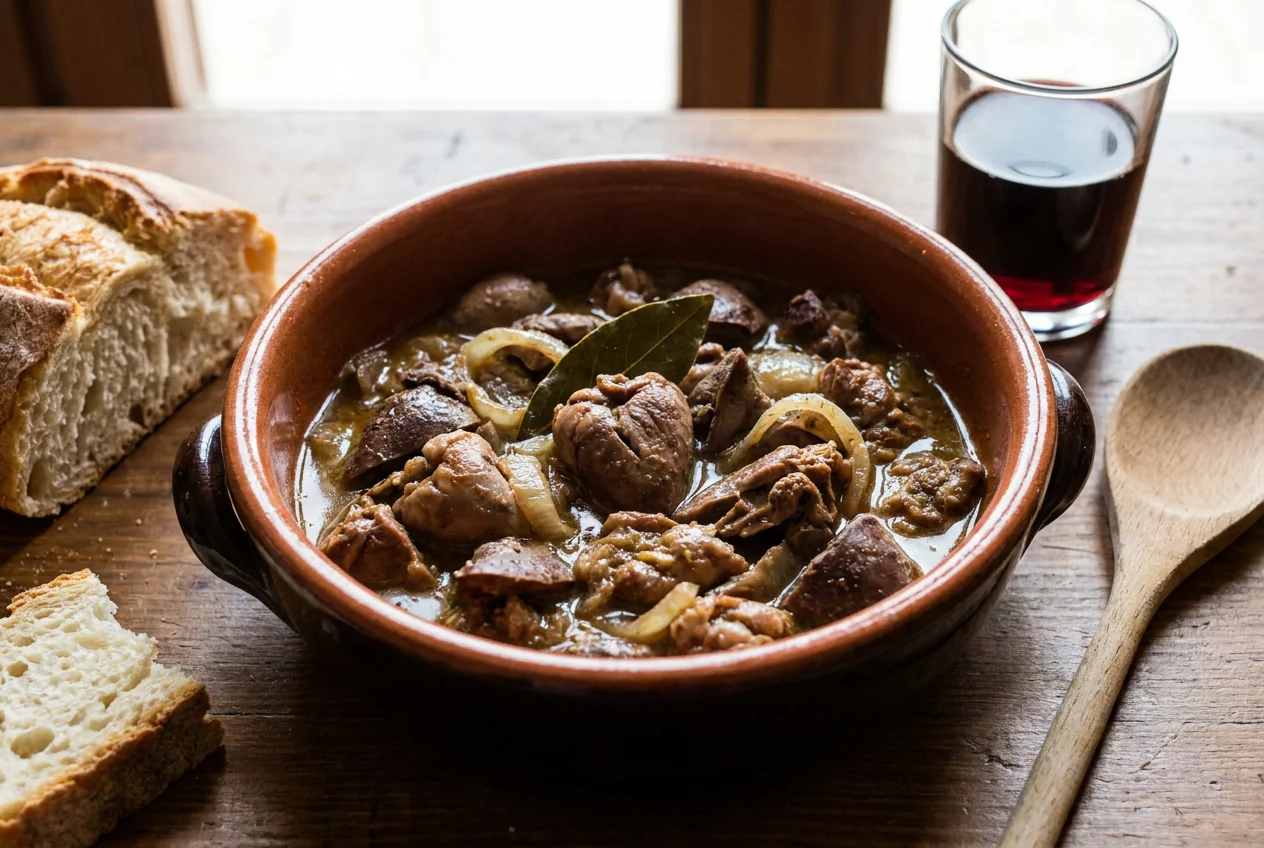 Coratella d'agnello abruzzese, secondo piatto pasquale a base di interiora