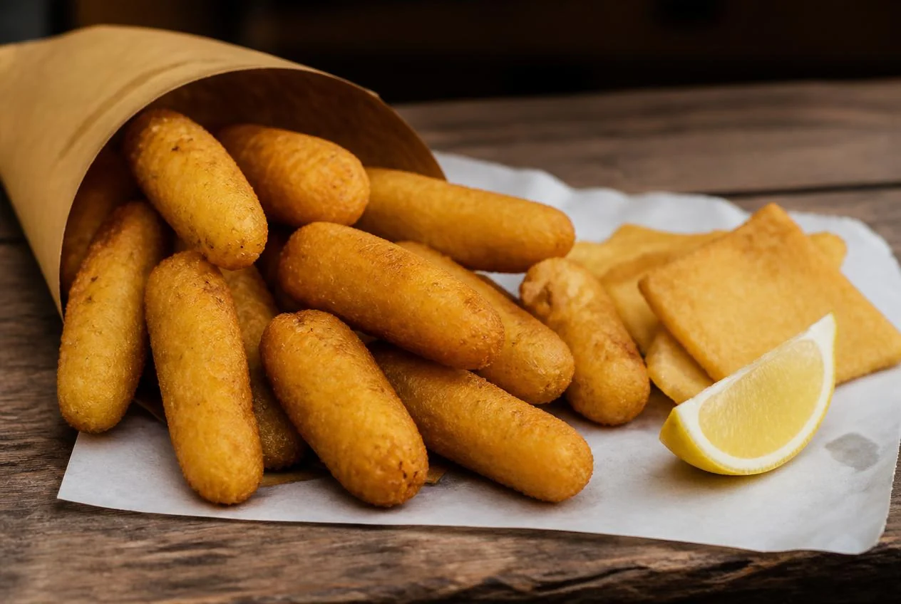 Crocchè palermitane cazzilli di patata fritte, street food di Palermo