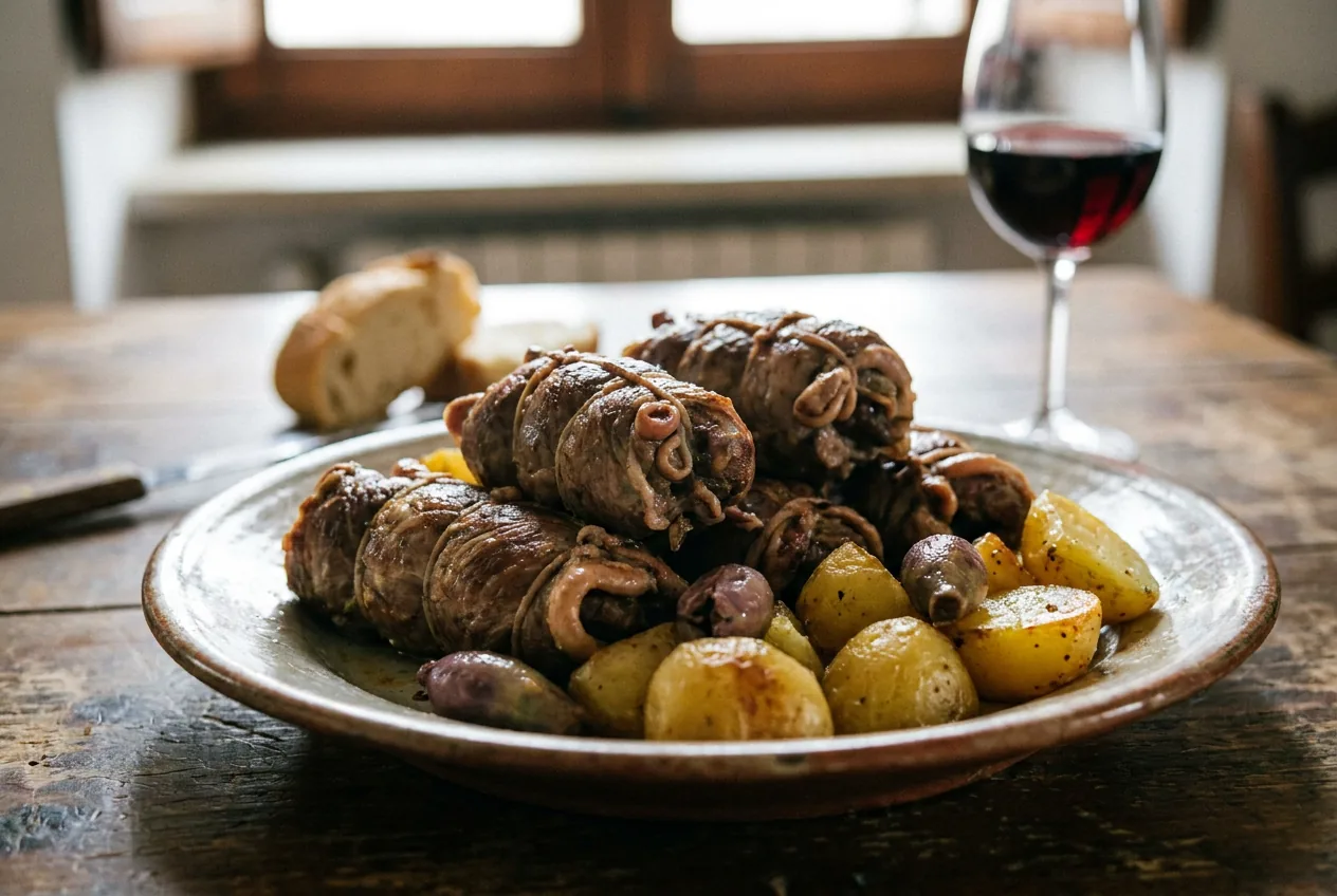 Gnummarieddi (involtini di interiora) — Secondi piatti