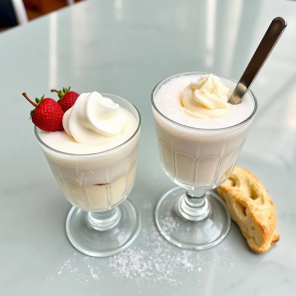 Granita siciliana con brioche col tuppo, colazione estiva di Catania