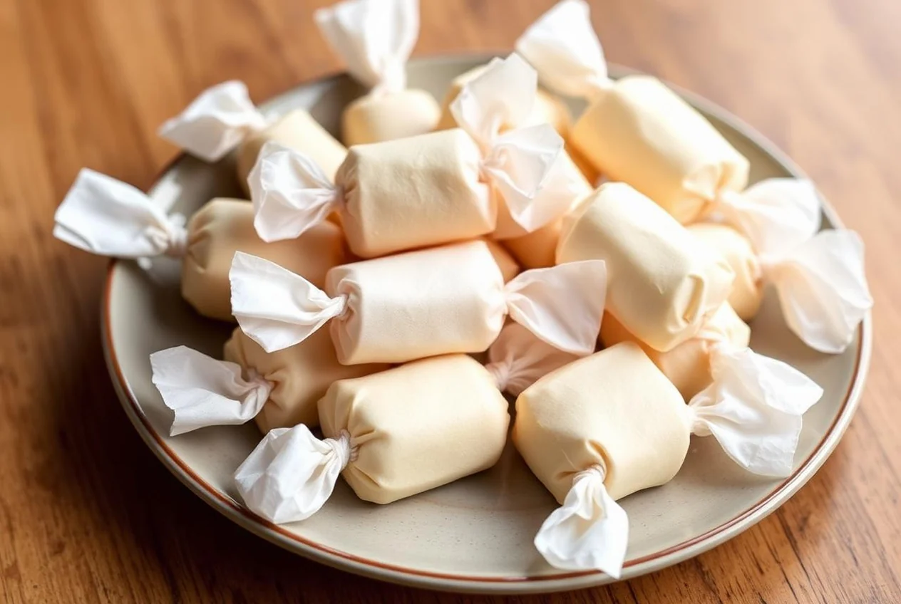 Gueffus sardi, palline di pasta di mandorle incartate