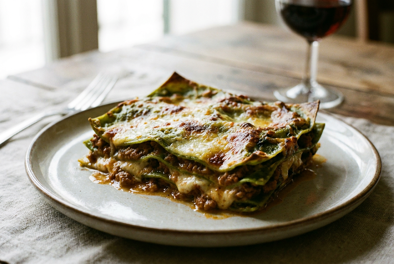 Lasagne verdi alla bolognese