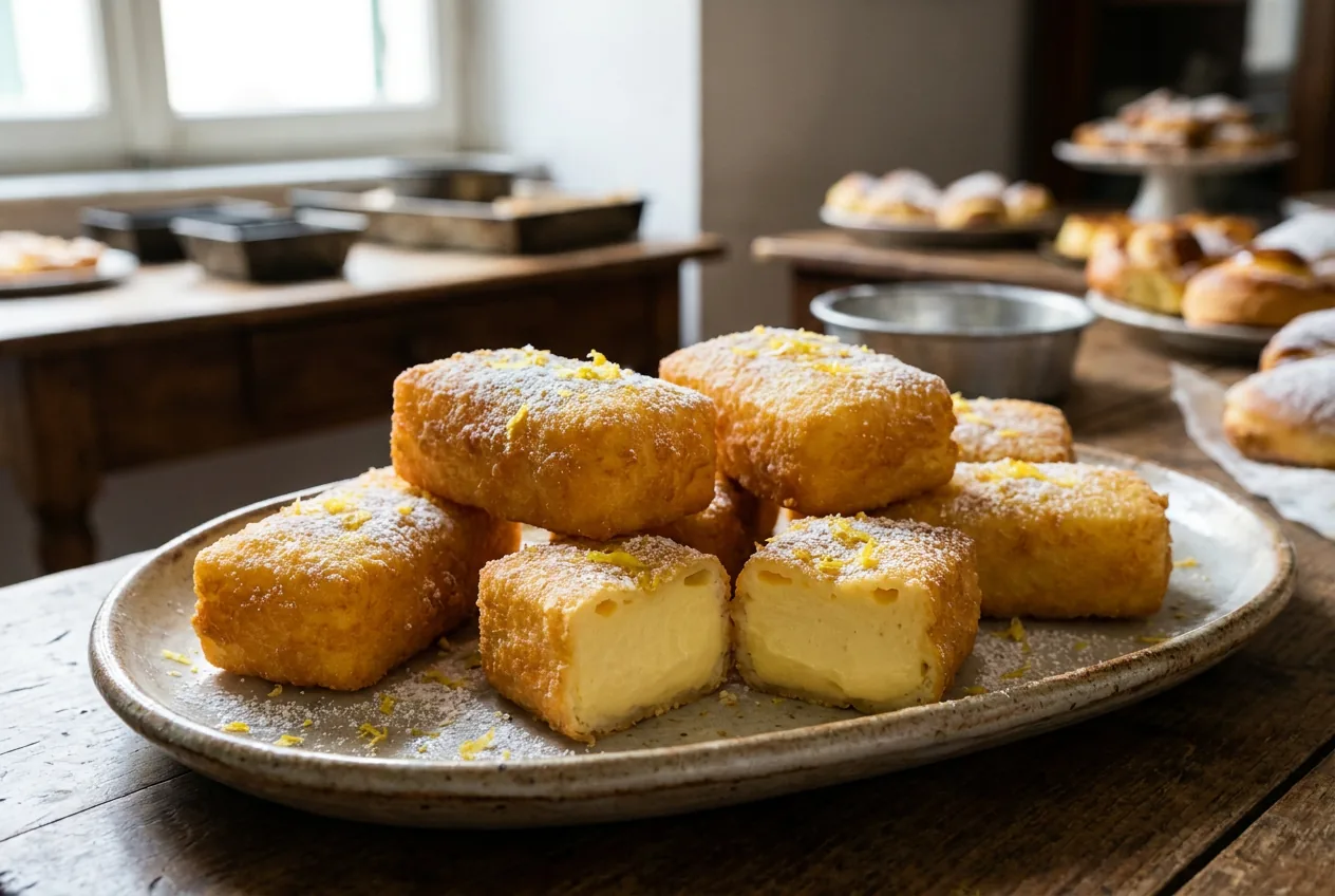 Latte dolce fritto — Dolci