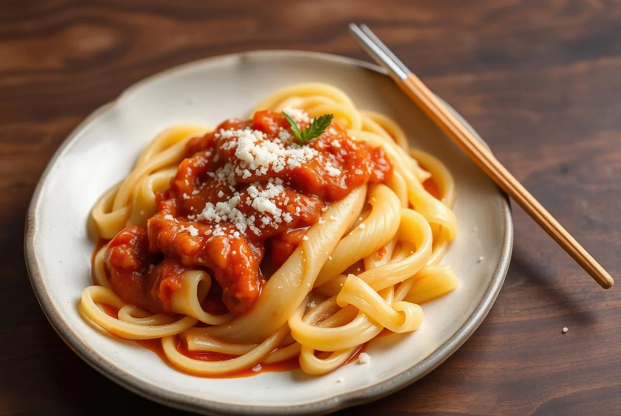 Macarrones de busa, maccheroni sardi forati a mano tipici dell'Oristanese