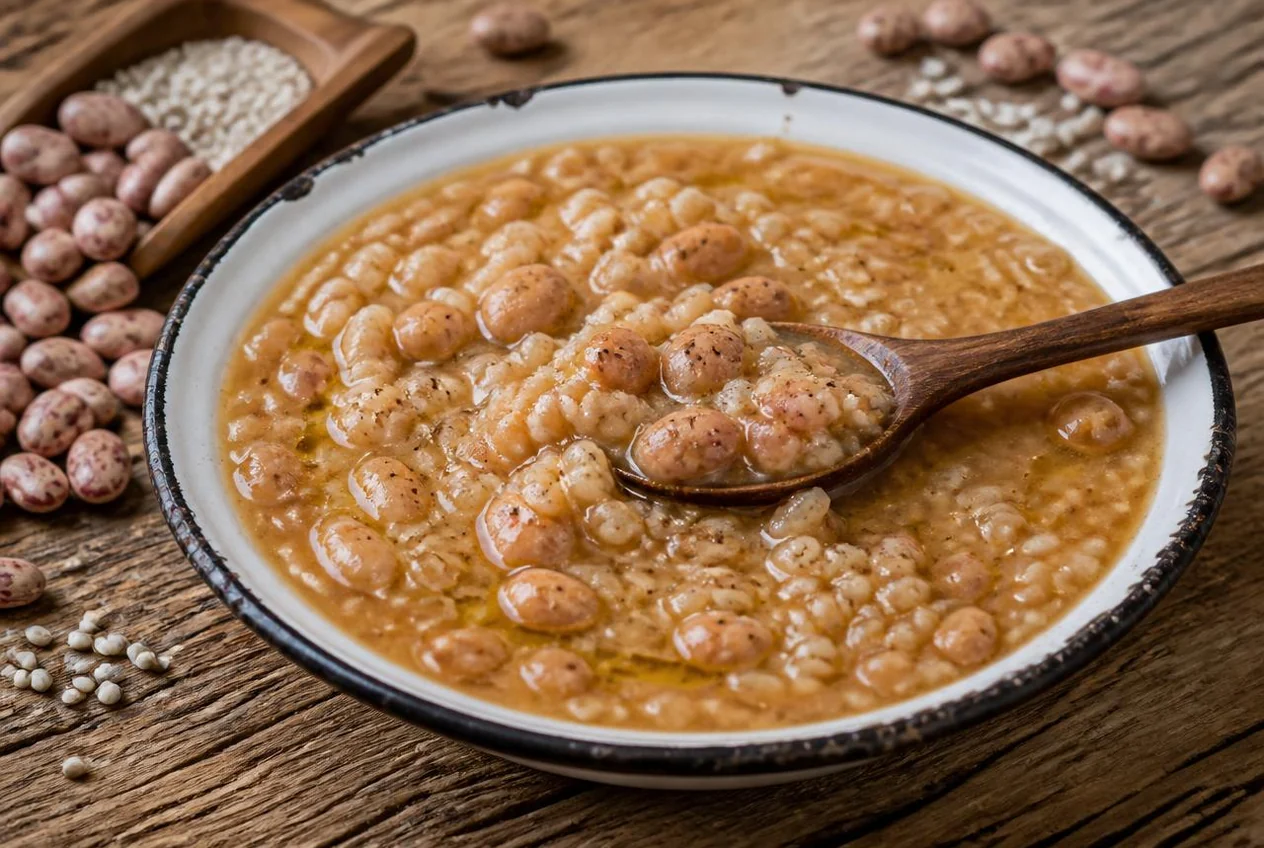 Minestra d'orzo e fagioli trentina — Primi piatti