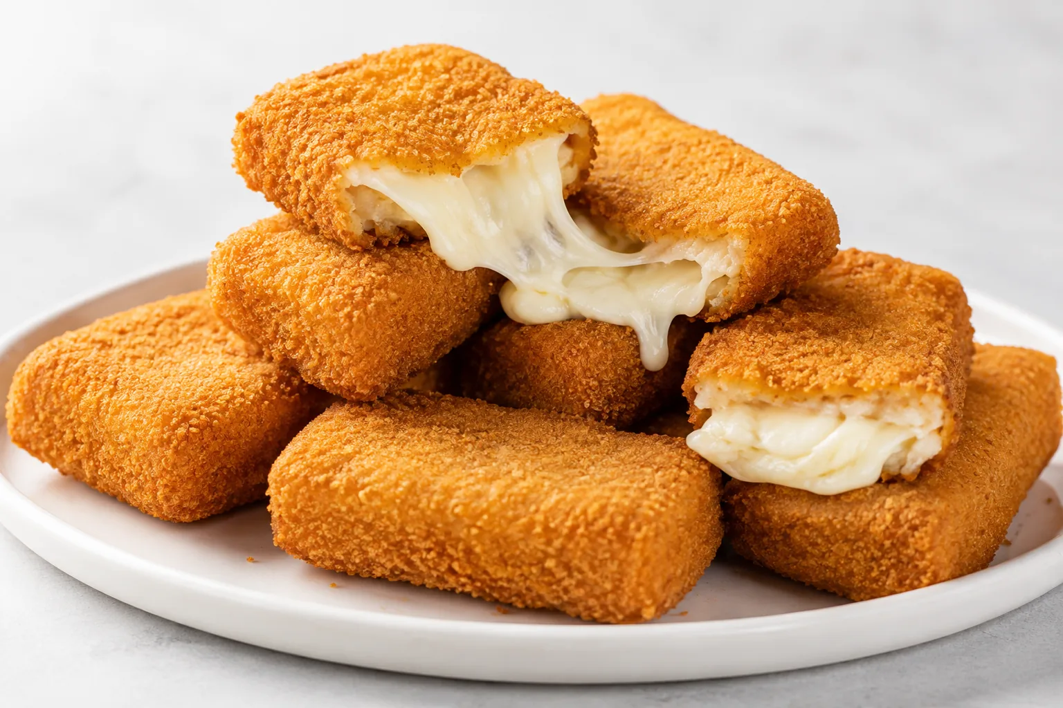 Mozzarella in carrozza dorata con cuore filante