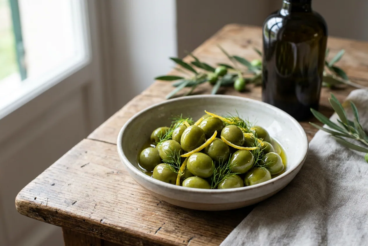 Olive tenere ascolane in insalata — Antipasti