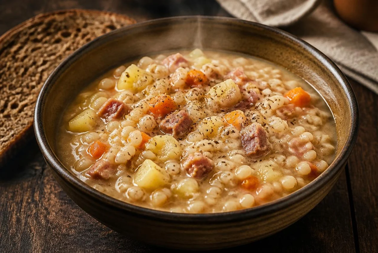 Orzetto trentino (Gerstensuppe) — Primi piatti