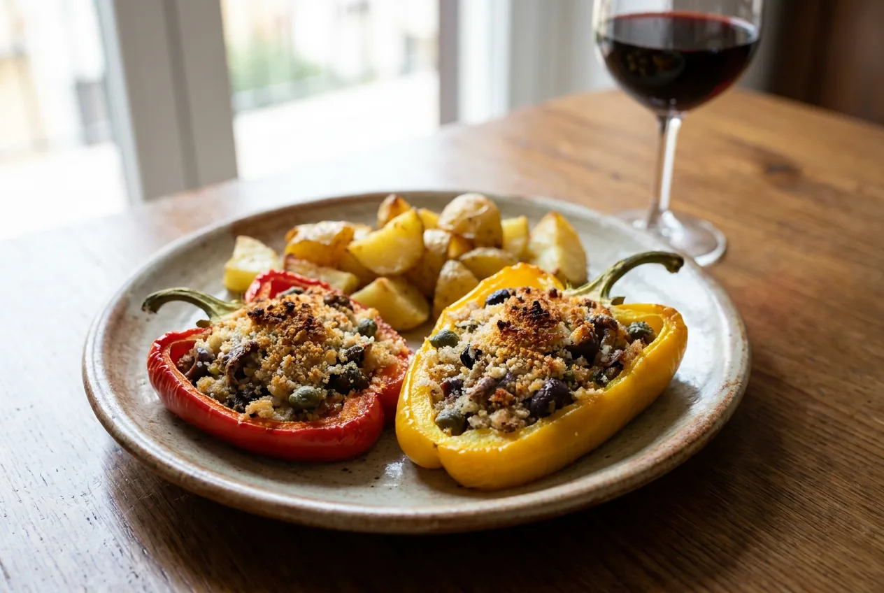 Peperoni imbottiti alla lucana — Secondi piatti