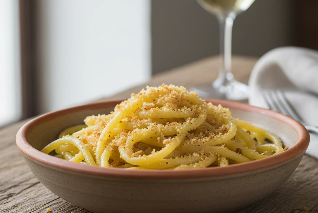 Pici con le briciole — Primi piatti