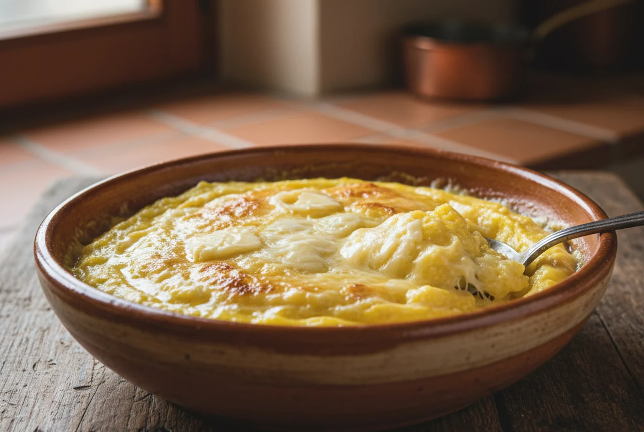 Polenta concia valdostana — Primi piatti