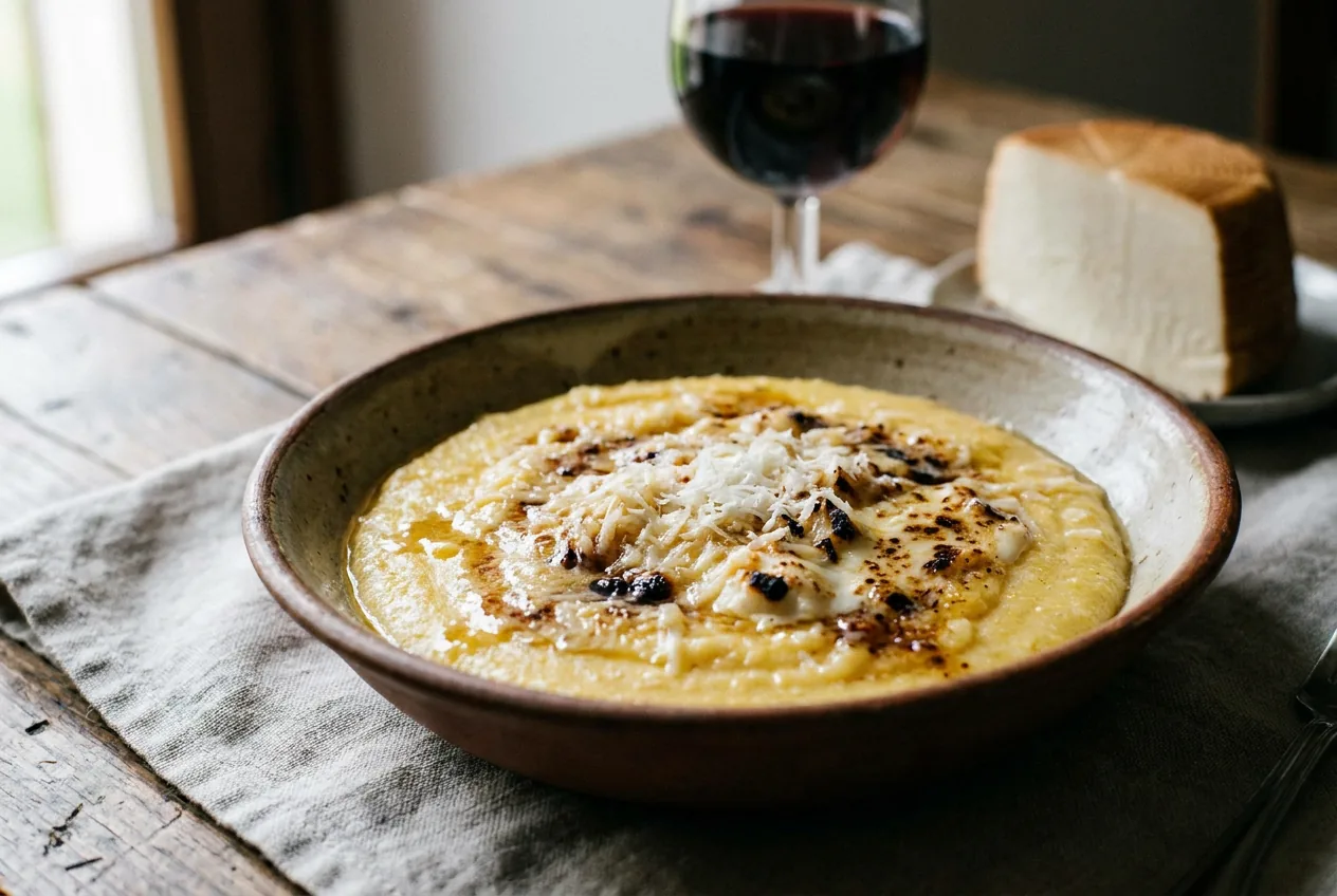 Polenta con ricotta affumicata — Primi piatti