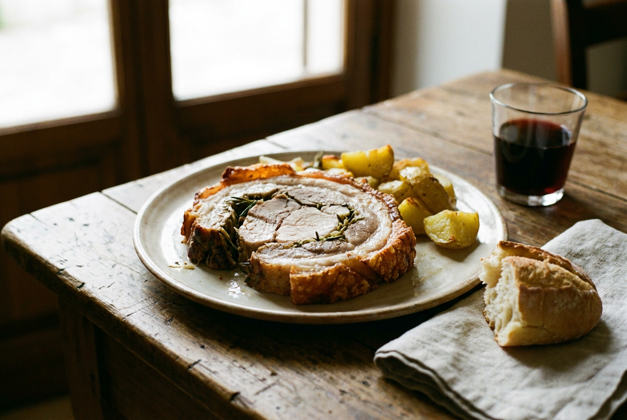 Porchetta abruzzese di Campli — Secondi piatti