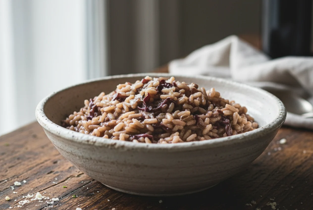 Risotto al radicchio di Treviso