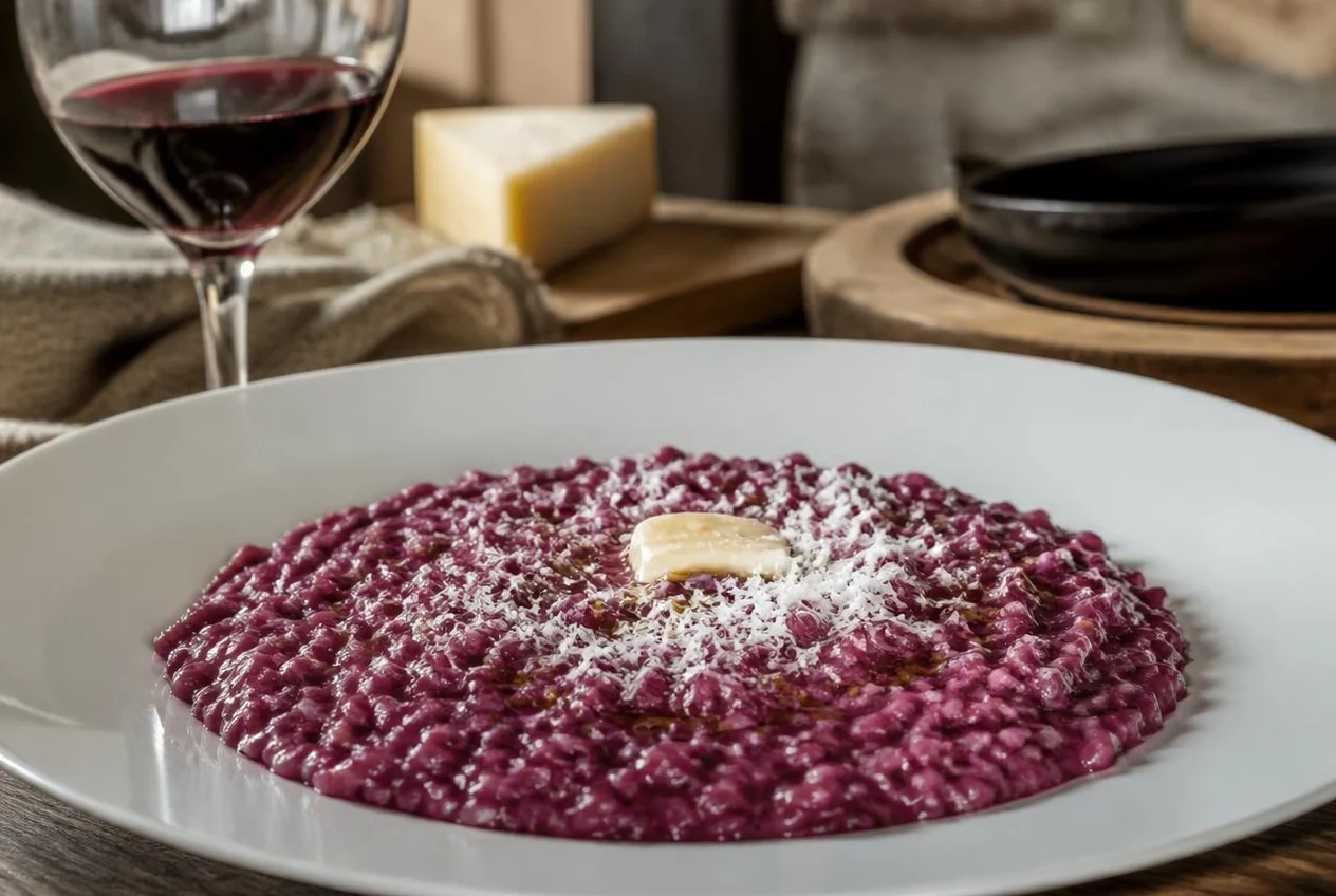 Risotto al Teroldego trentino — Primi piatti