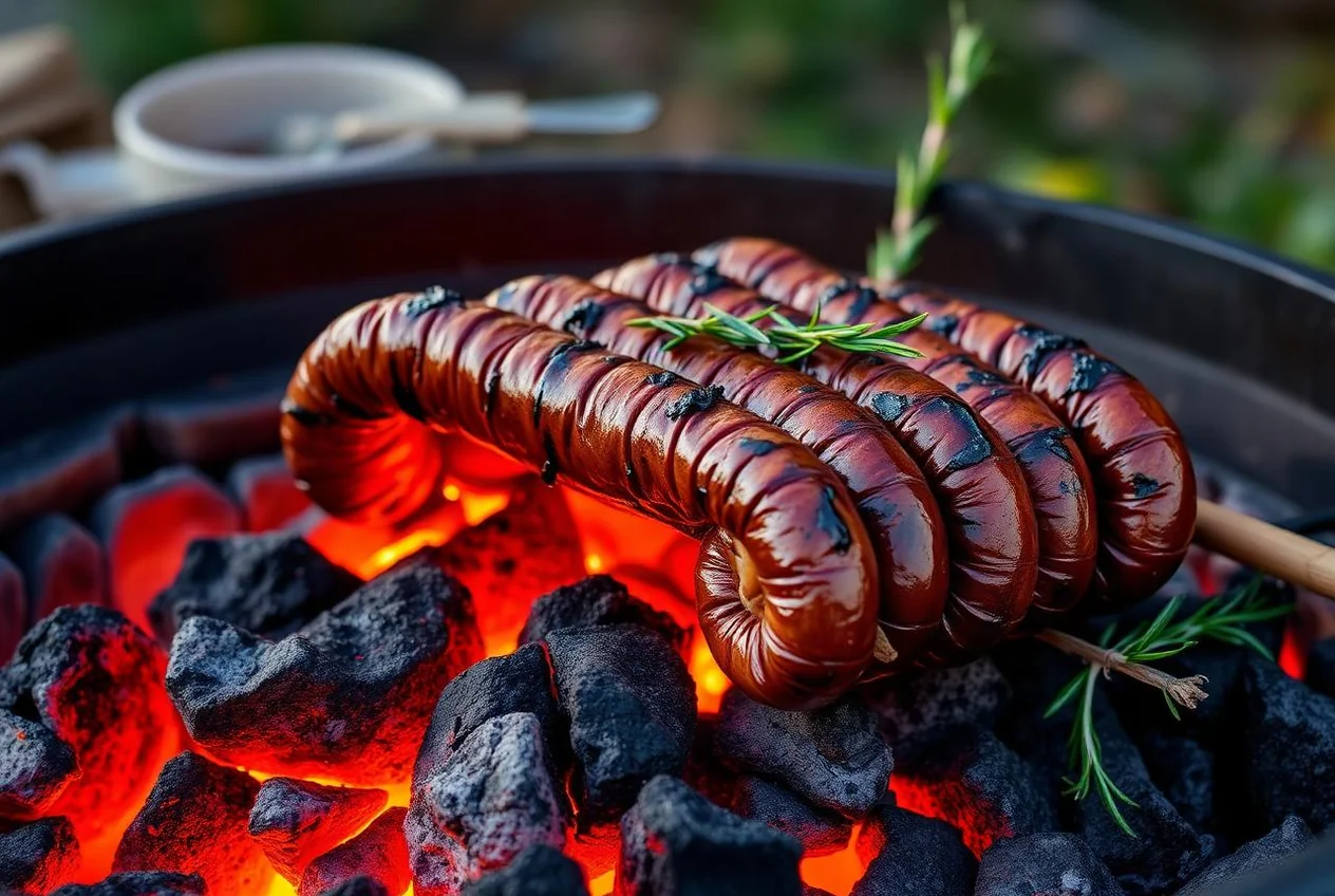 Salsiccia di cinghiale alla brace umbra — Secondi piatti