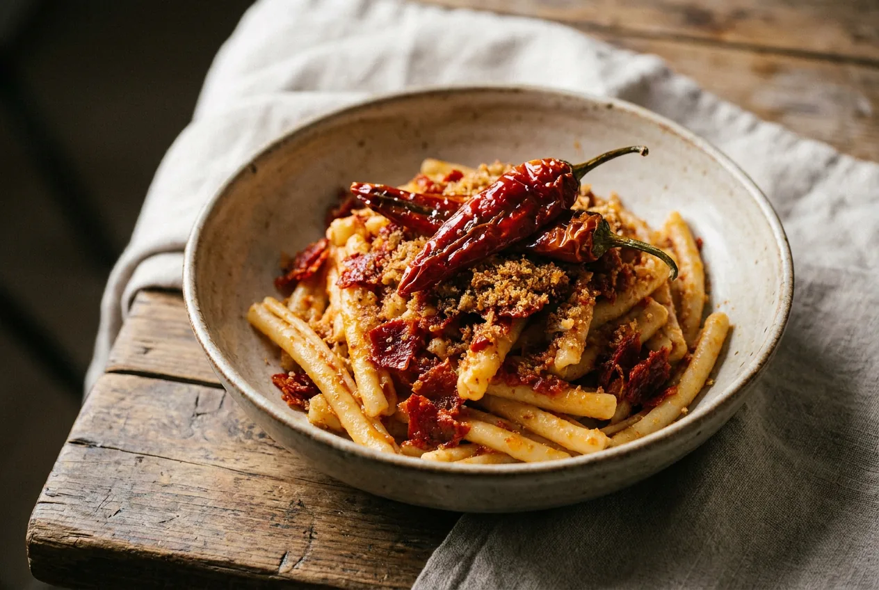 Strascinati con peperoni cruschi