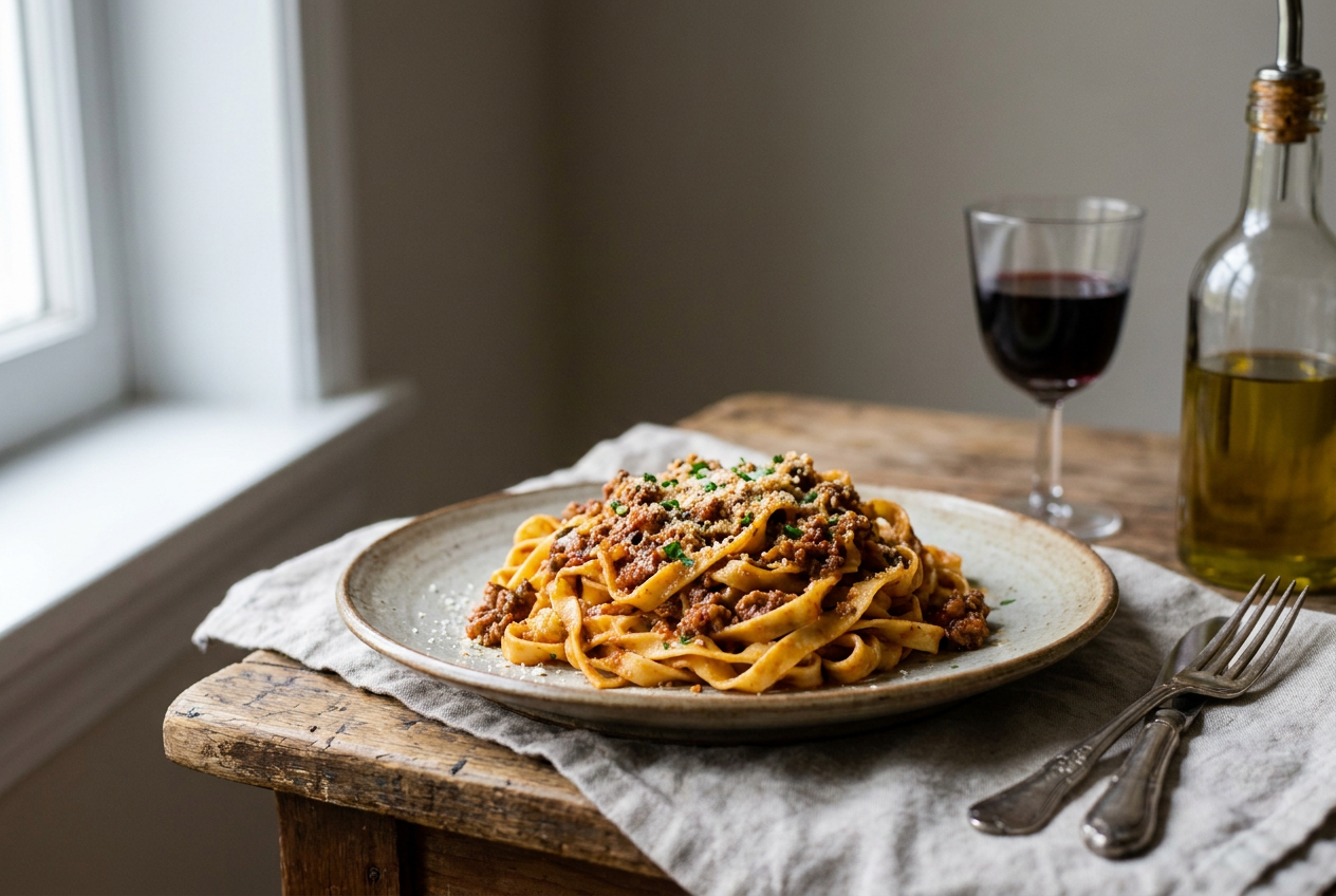 Tagliatelle al ragù bolognese