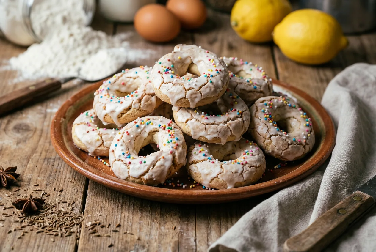 Taralli dolci glassati lucani