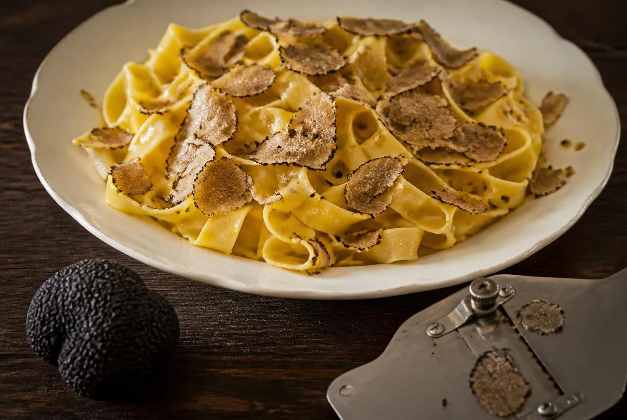 Tagliatelle al tartufo nero di Norcia e Spoleto