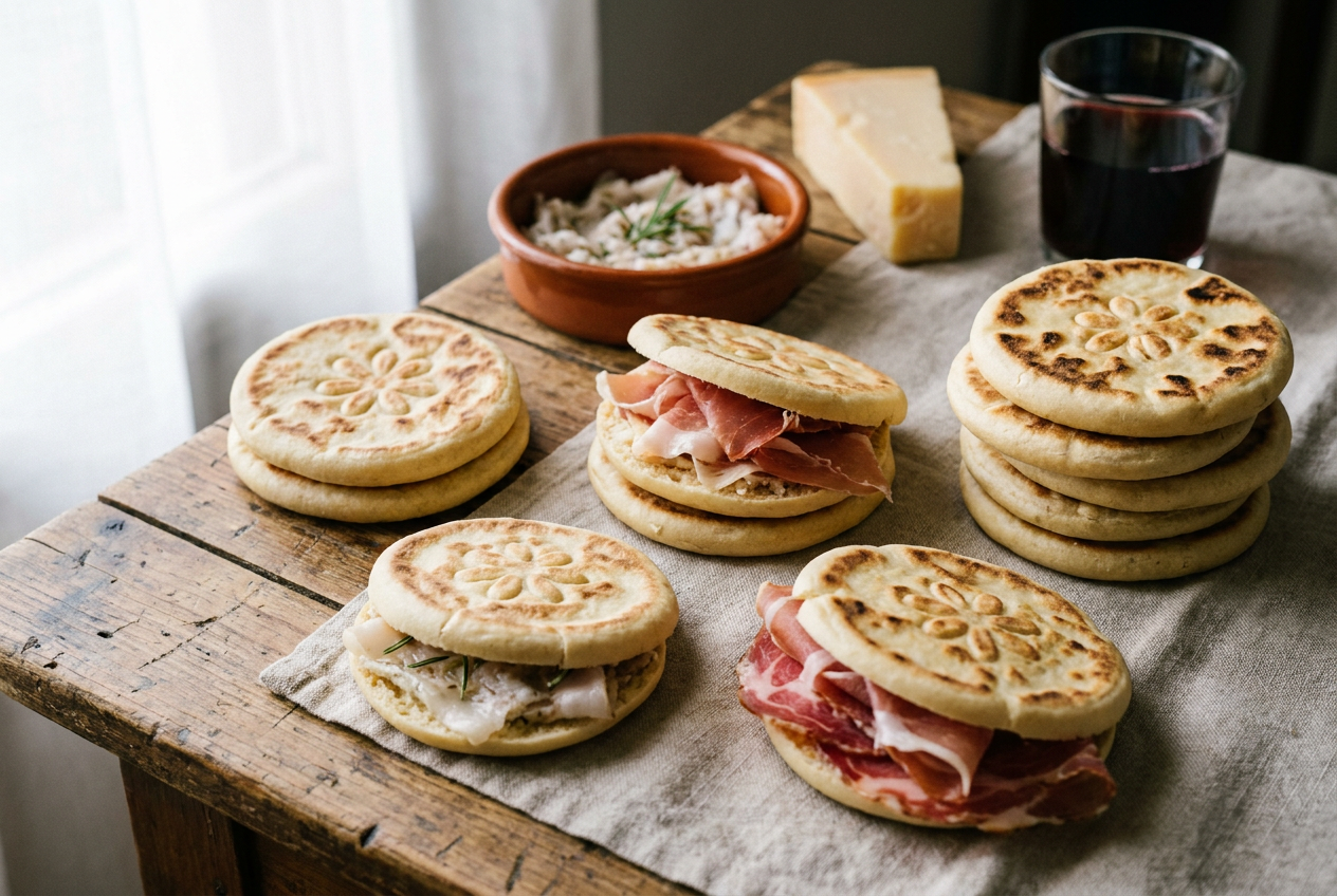 Tigelle (crescentine modenesi) — Pane e prodotti da forno