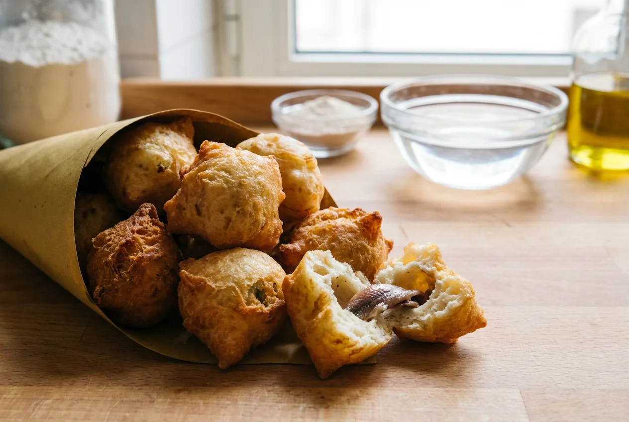 Zippuli, zeppole calabresi fritte e servite calde