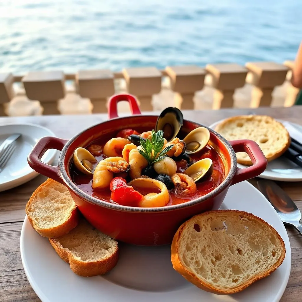 Zuppa di pesce di Gaeta con cozze e pesci del Tirreno