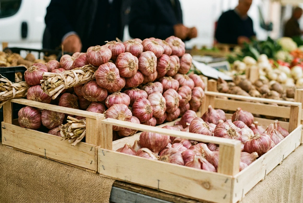 Aglio rosso di Sulmona, ortaggi in Abruzzo