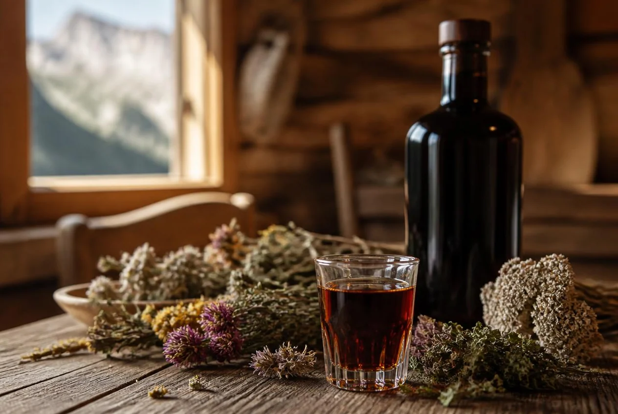 Amaro alle erbe alpine trentino — Amari, liquori e distillati