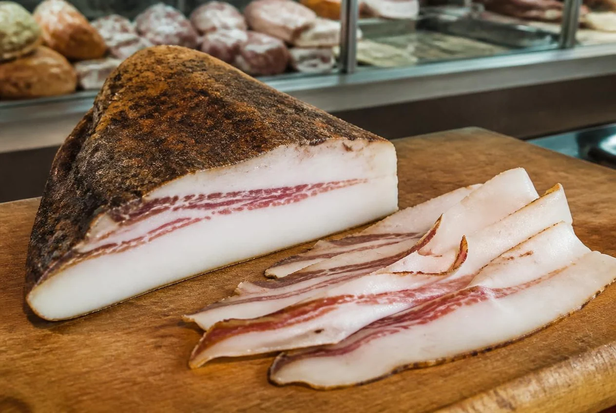 Barbozzo umbro, guanciale stagionato della Valnerina
